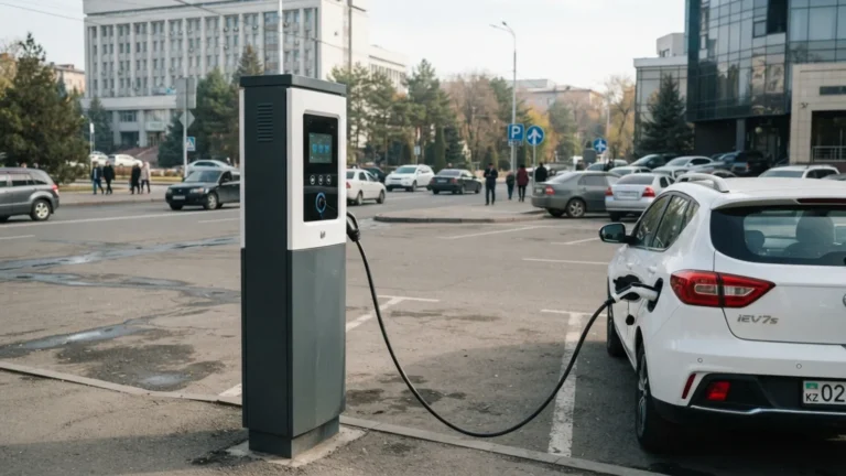 Қазақстанда 1 желтоқсаннан бастап электромобильдерді қуаттау қымбаттауы мүмкін тақырыбы бойынша иллюстрациялық сурет
