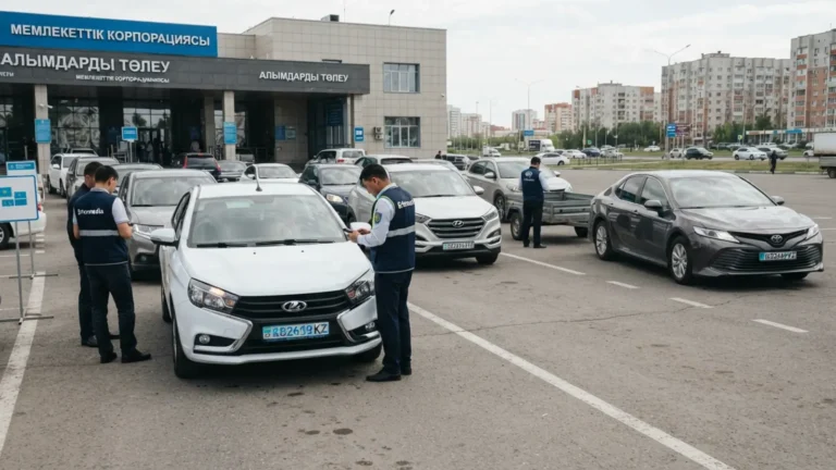 Қазақстанда көліктерді тіркеудің жаңа ережелері күшіне енді тақырыбы бойынша иллюстрациялық сурет