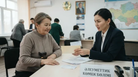 Республика күніне орай мүгедектігі бар азаматтарға біржолғы көмек беріледі Республика күніне орай мүгедектігі бар азаматтарға біржолғы көмек беріледі тақырыбы бойынша иллюстрациялық сурет