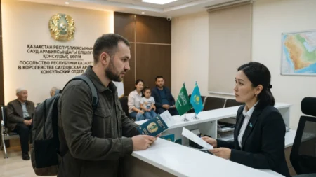 Сауд Арабиясындағы отандастарымызға маңызды ескерту жасалды: СІМ жедел мәлімдемесі Сауд Арабиясындағы отандастарымызға маңызды ескерту жасалды: СІМ жедел мәлімдемесі тақырыбы бойынша иллюстрациялық сурет