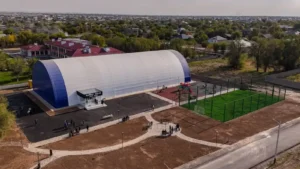 Шымкентте екі жаңа модульді спорт залы ашылды тақырыбы бойынша иллюстрациялық сурет