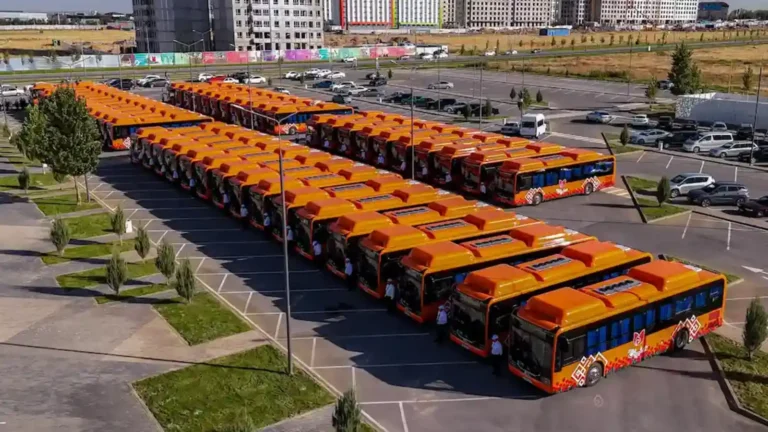 Шымкентте жыл соңына дейін 192 жаңа автобус беріледі тақырыбы бойынша иллюстрациялық сурет