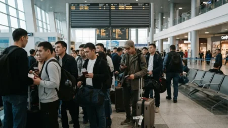 Соңғы үш жылда жарты миллион қазақстандық шетелге жұмысқа кеткен Соңғы үш жылда жарты миллион қазақстандық шетелге жұмысқа кеткен тақырыбы бойынша иллюстрациялық сурет