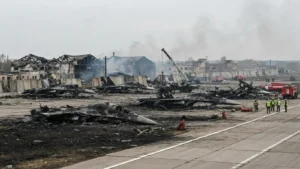 Украина Нептун зымыранымен орыстың 6 Су-34 әскери ұшағын жойды тақырыбы бойынша иллюстрациялық сурет