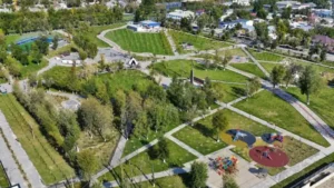 Үштөбе қаласында жаңа саябақ ашылып, пайдалануға берілді тақырыбы бойынша иллюстрациялық сурет