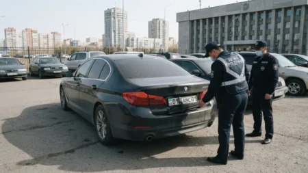 В Астане арестован водитель BMW за устройство для сокрытия госномеров В Астане арестован водитель BMW за устройство для сокрытия госномеров тақырыбы бойынша иллюстрациялық сурет