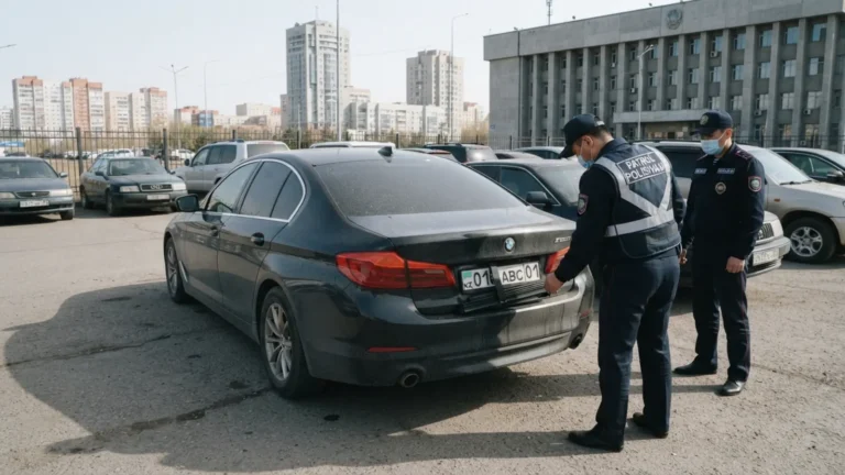 В Астане арестован водитель BMW за устройство для сокрытия госномеров тақырыбы бойынша иллюстрациялық сурет
