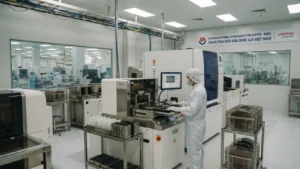 Вьетнамдағы алғашқы чип зауыты 2027 жылы іске қосылмауы мүмкін тақырыбы бойынша иллюстрациялық сурет