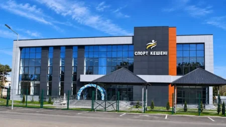 Жетісу облысының Қабанбай ауылында жаңа спорт кешені пайдалануға берілді Жетісу облысының Қабанбай ауылында жаңа спорт кешені пайдалануға берілді тақырыбы бойынша иллюстрациялық сурет